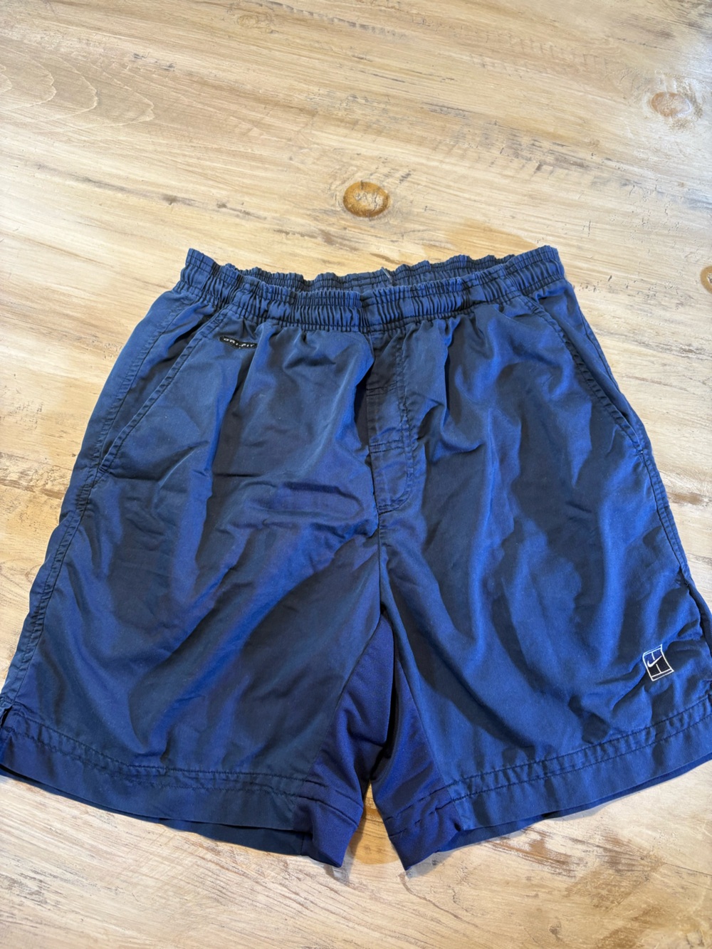 Nike Men's Navy Athletic Shorts with Elastic Waist